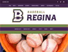 Tablet Screenshot of baseballregina.com